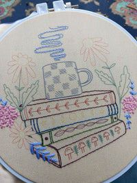 Book nook embroidery kit