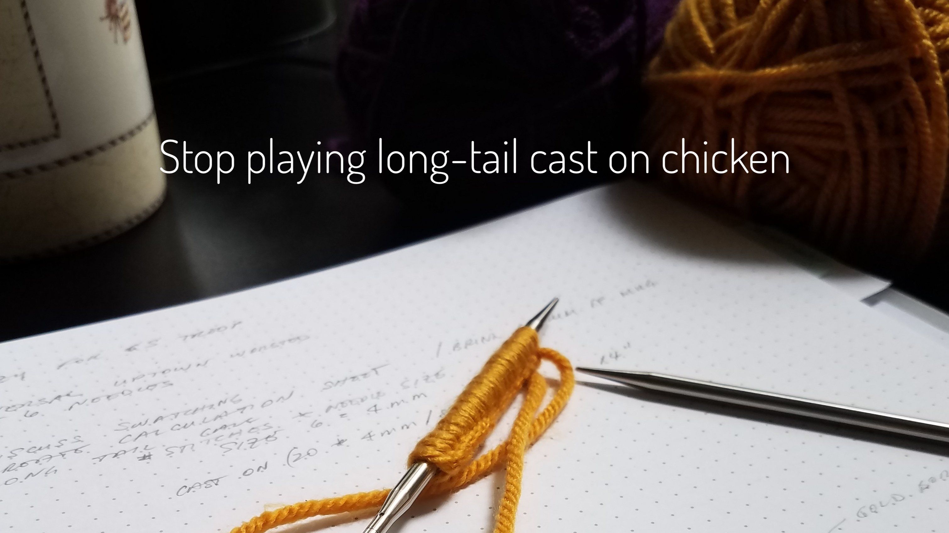 5 Methods to calculate yarn needed for Long-Tail Cast-on –