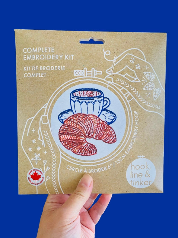 Croissant Embroidery Kit