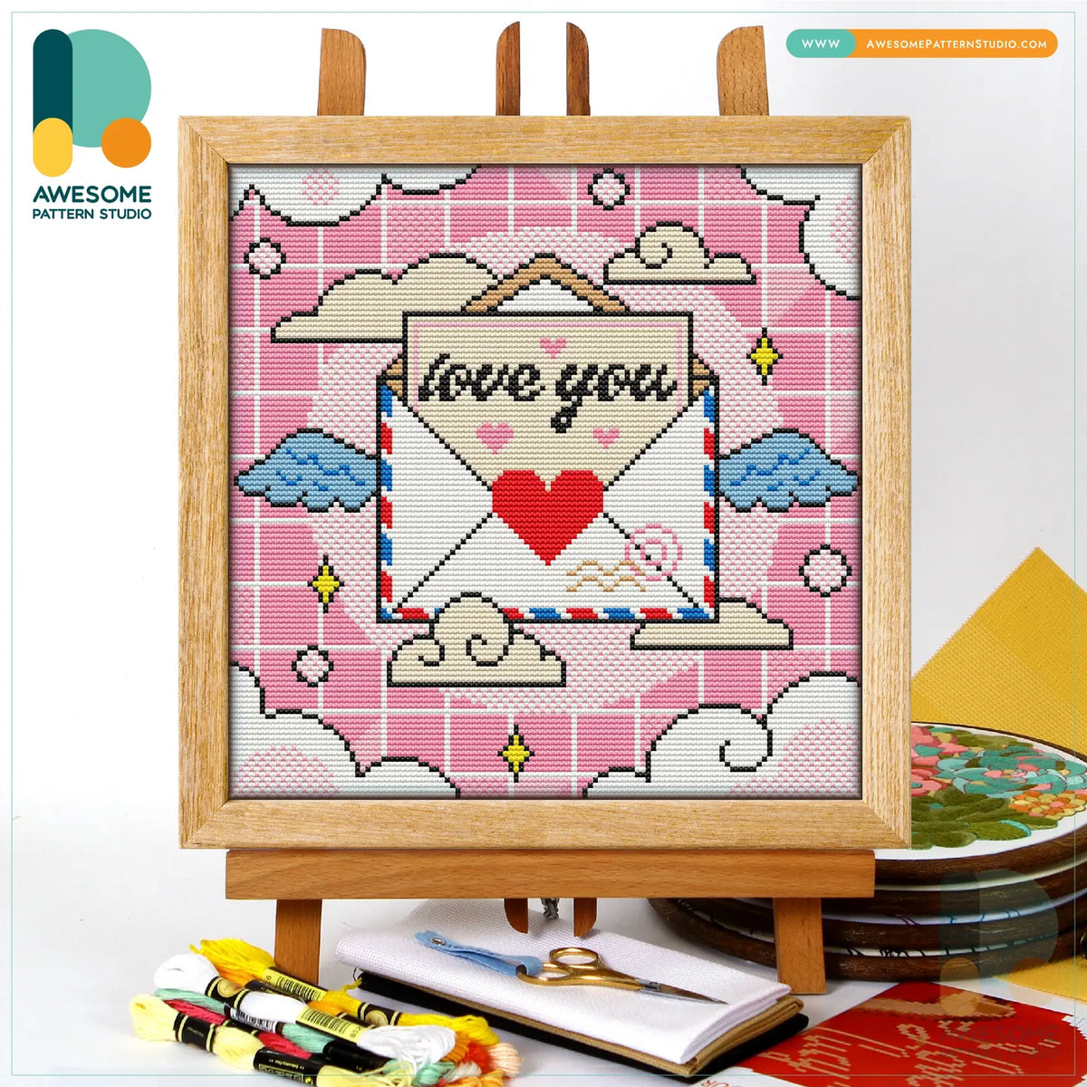 Love Letter Cross Stitch