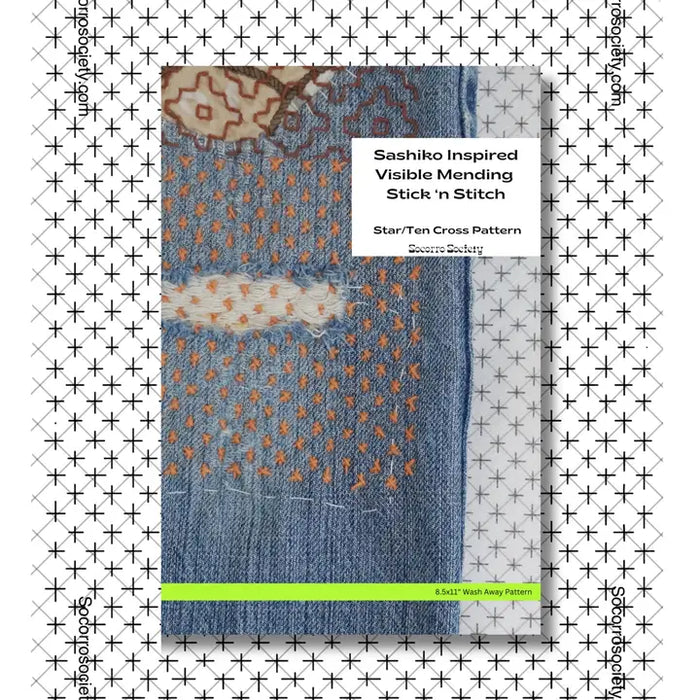 Sashiko Star/Ten Cross Stick and Stitch Pattern