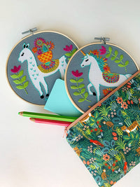 Llama Embroidery Kit