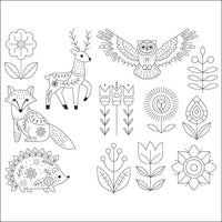 Woodland Folk Stick & Stitch Embroidery Pack