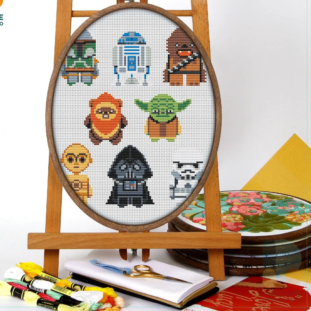 Space Icons, Counted Cross Stitch Kit