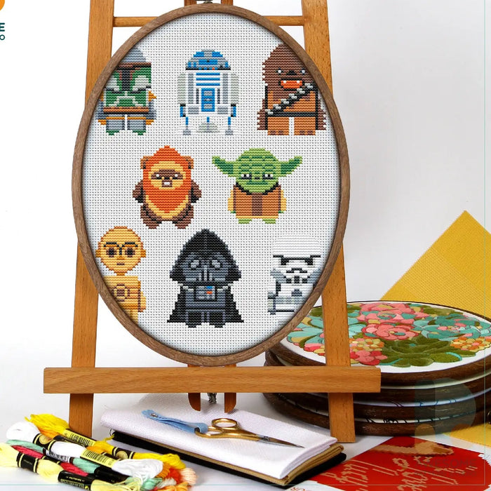 Space Icons, Counted Cross Stitch Kit