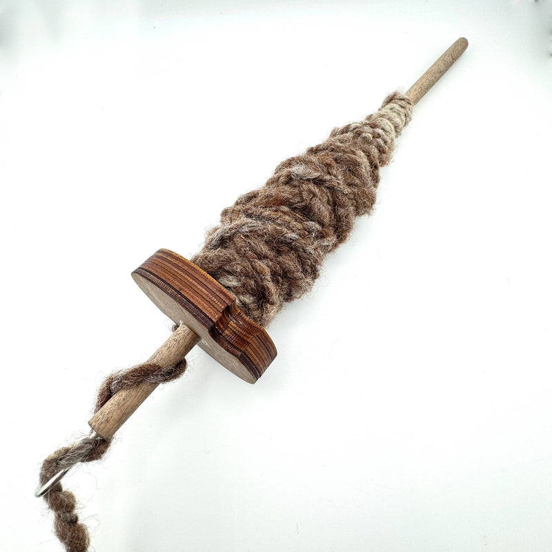 Top Whorl - Drop Spindle - Baltic Birch -  Circle - 1.3 oz