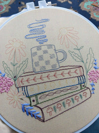 Book nook embroidery kit