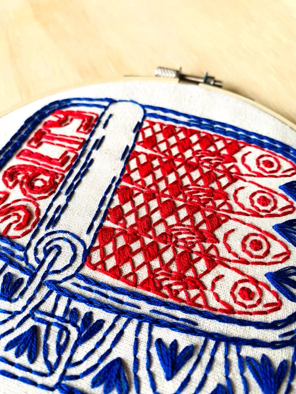 Sardines Embroidery Kit