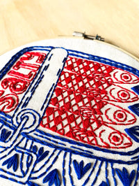 Sardines Embroidery Kit