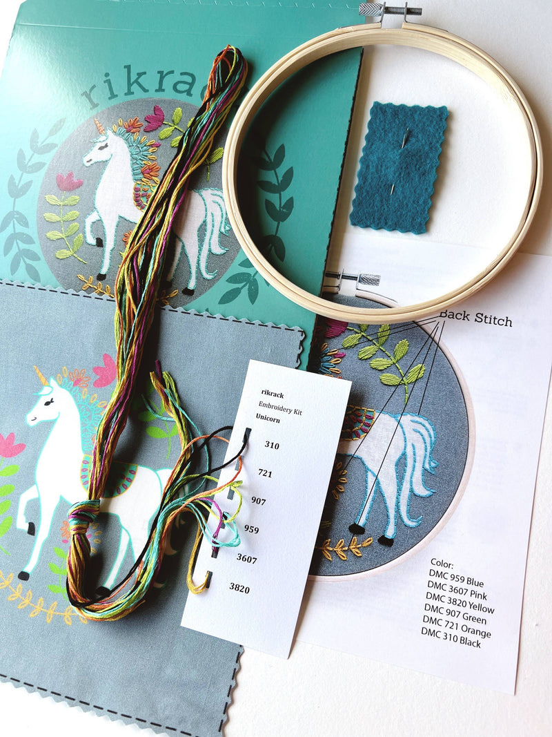 Unicorn Embroidery Kit