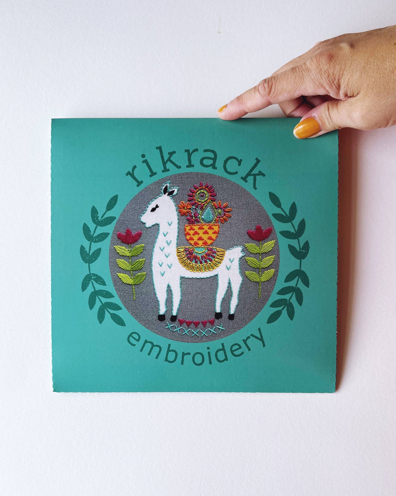 Llama Embroidery Kit