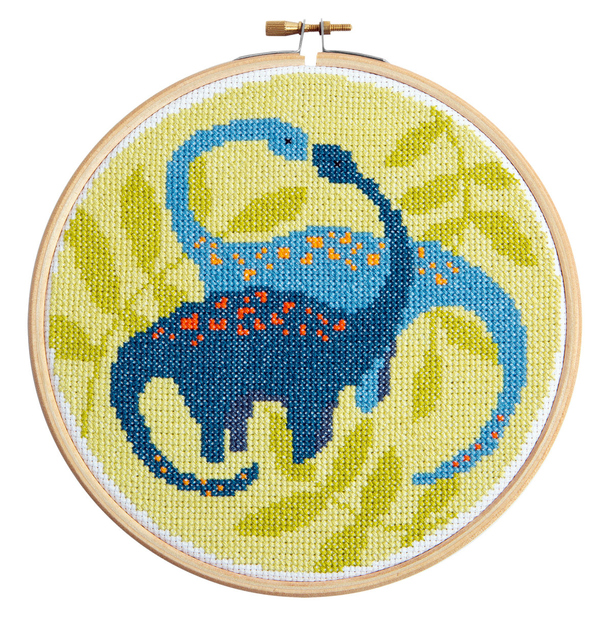 Diplodocus Cross Stitch Kit | Beginner Craft Kit