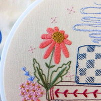 Book nook embroidery kit