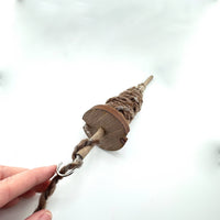Top Whorl - Drop Spindle - Baltic Birch -  Circle - 1.3 oz