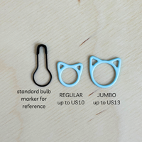 Basic Stitch Set Snag-Free Metal Stitch Markers Cat + Hearts
