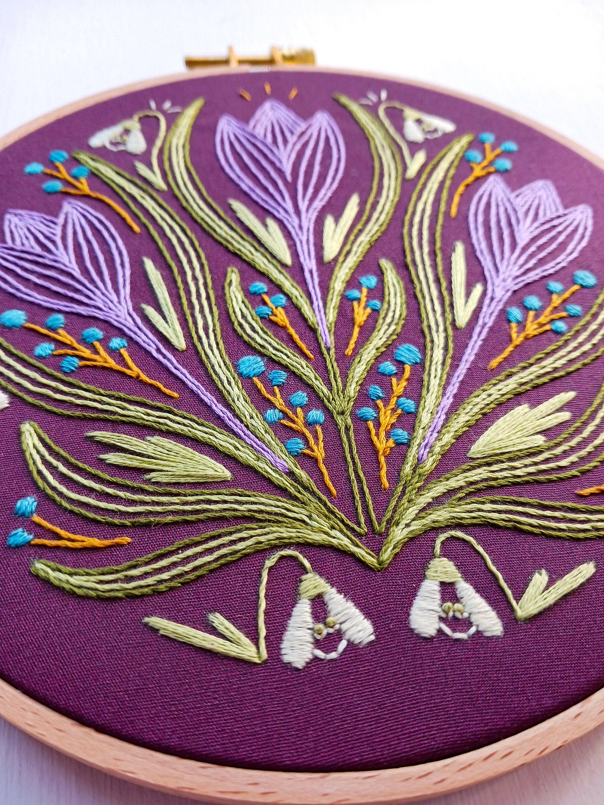 Early bloomer embroidery kit