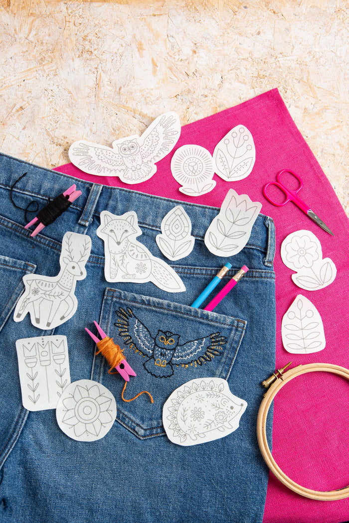 Woodland Folk Stick & Stitch Embroidery Pack