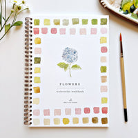 Flowers watercolor workbook