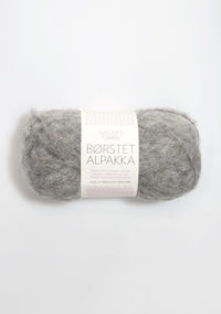 Borstet Alpakka