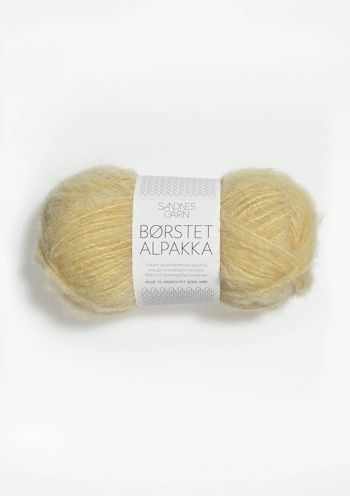 Borstet Alpakka