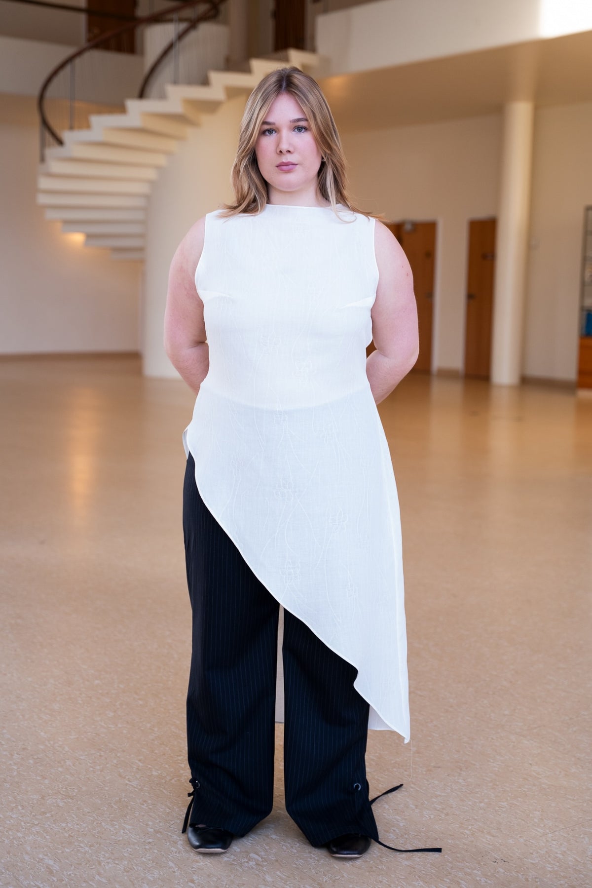 Slash Dress x Cap Sleeve