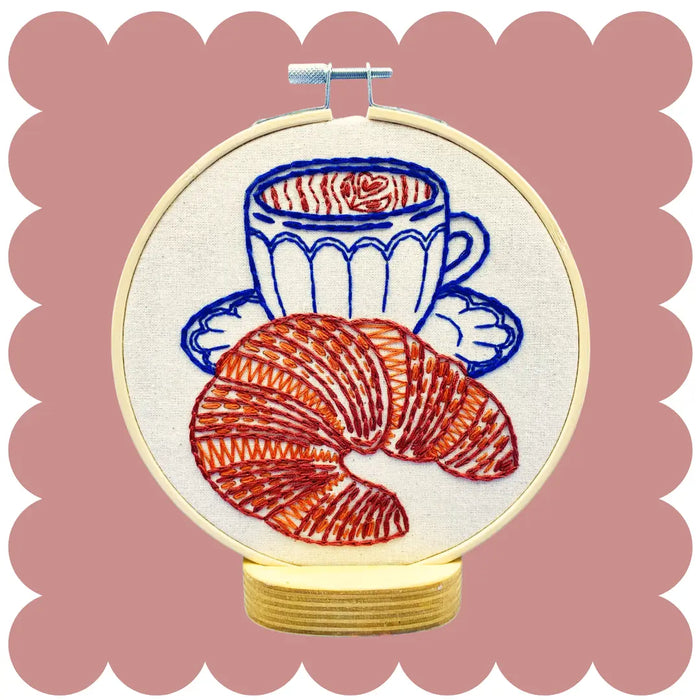 Croissant Embroidery Kit