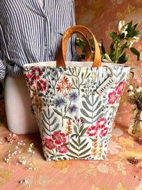 Knitting and Crochet Organizer Project Bag: Wildflower Hope