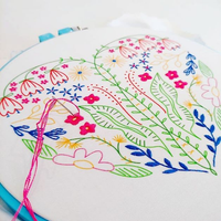 Full heart embroidery kit