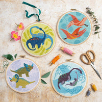 Diplodocus Cross Stitch Kit | Beginner Craft Kit