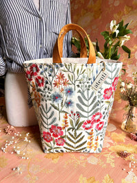 Knitting and Crochet Organizer Project Bag: Wildflower Hope