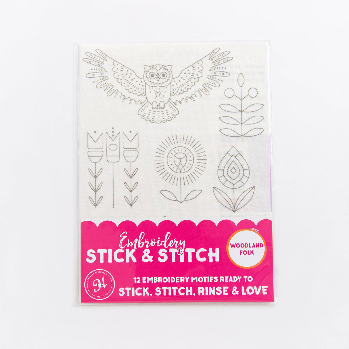Woodland Folk Stick & Stitch Embroidery Pack