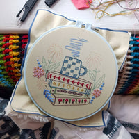 Book nook embroidery kit