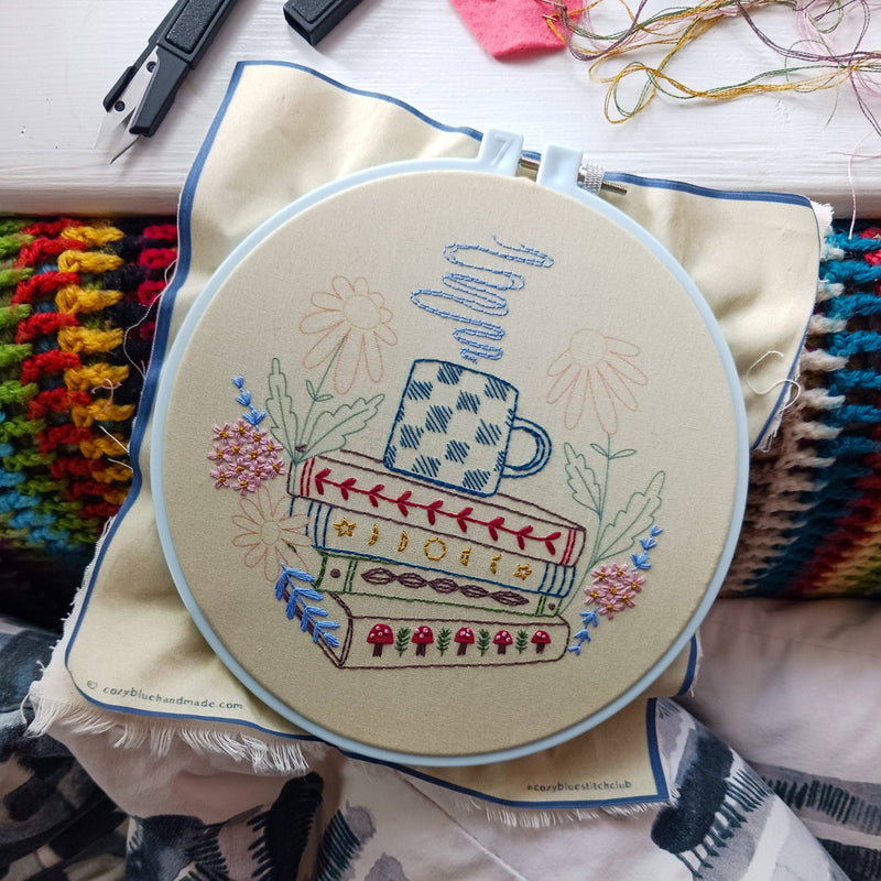 Book nook embroidery kit