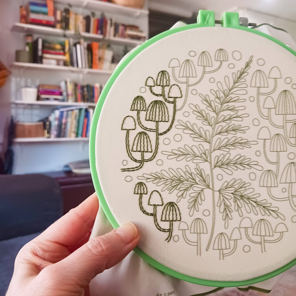 Fern + friends embroidery kit