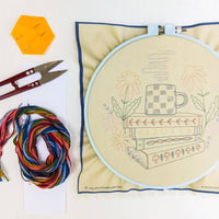 Book nook embroidery kit