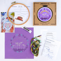 Book nook embroidery kit