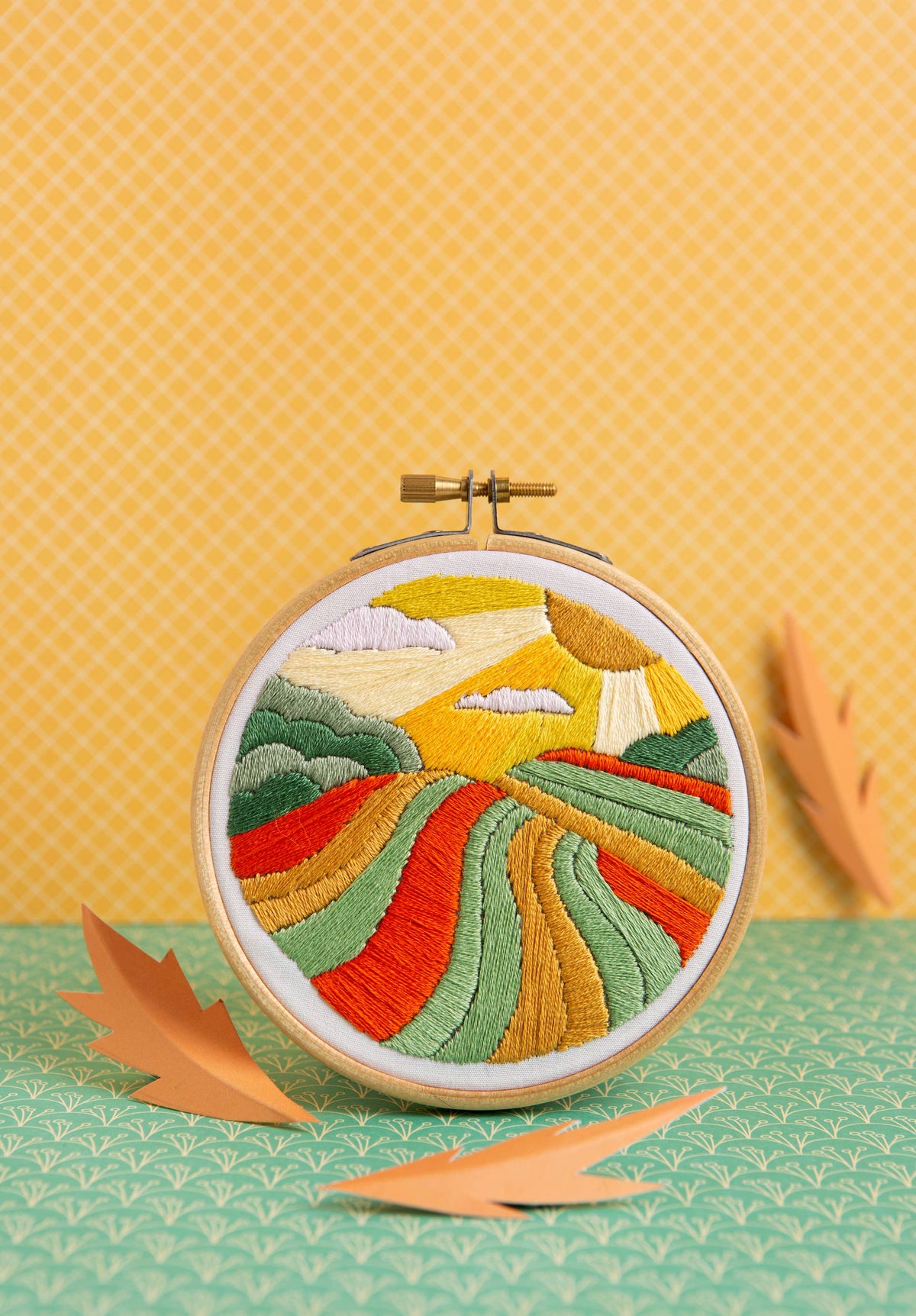 Harvest Time Mini Embroidery Kit | Complete Craft Kit for Beginners