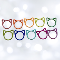 Basic Stitch Set Snag-Free Metal Stitch Markers Cat + Hearts