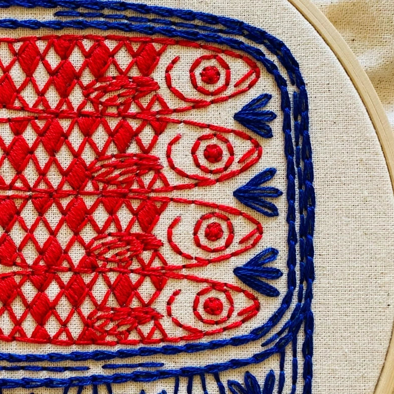 Sardines Embroidery Kit