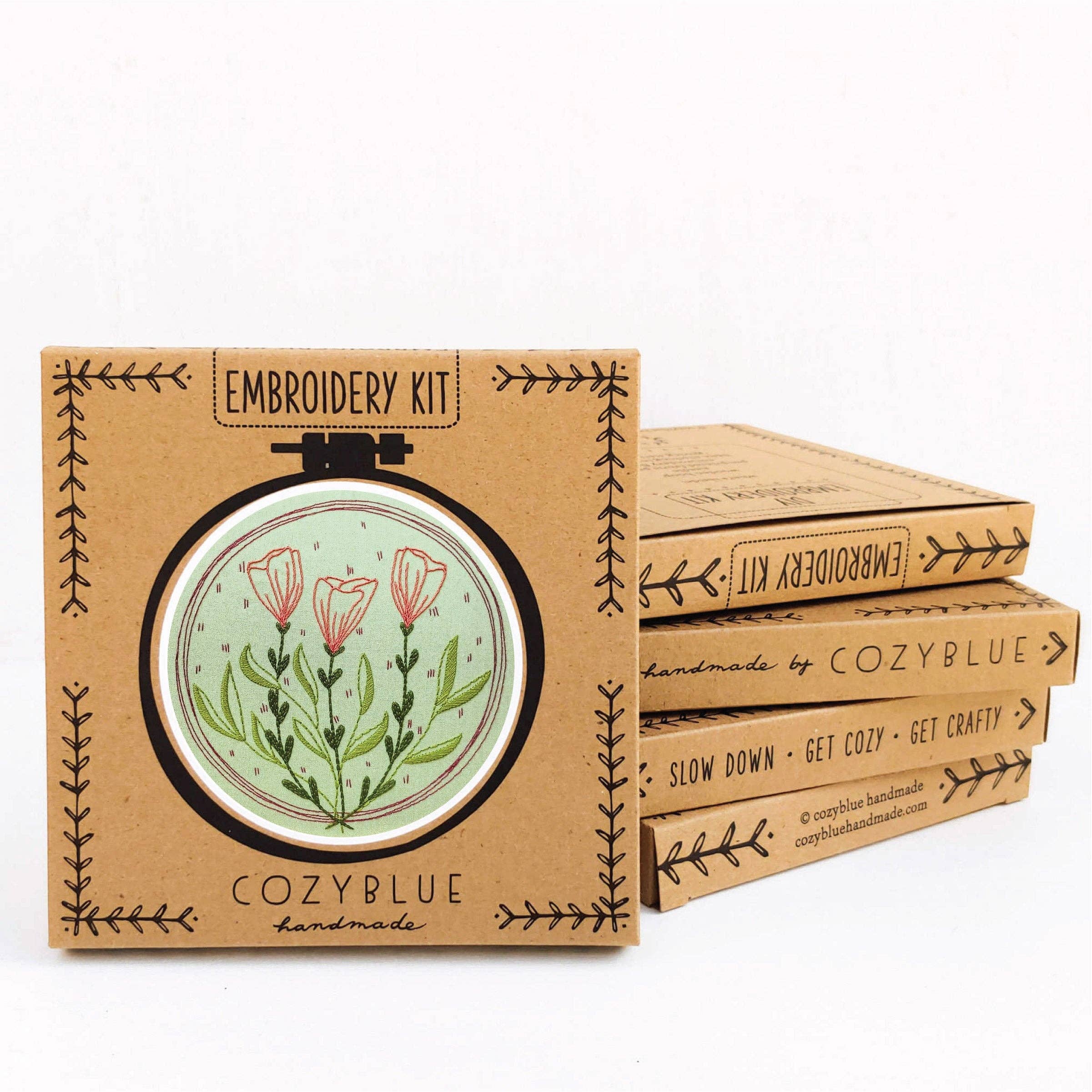 Flower moon embroidery kit – Stash