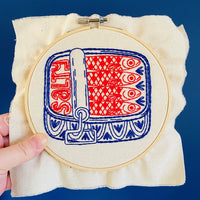 Sardines Embroidery Kit