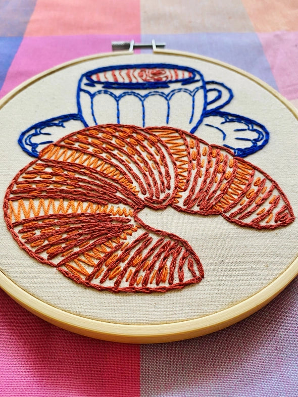 Croissant Embroidery Kit