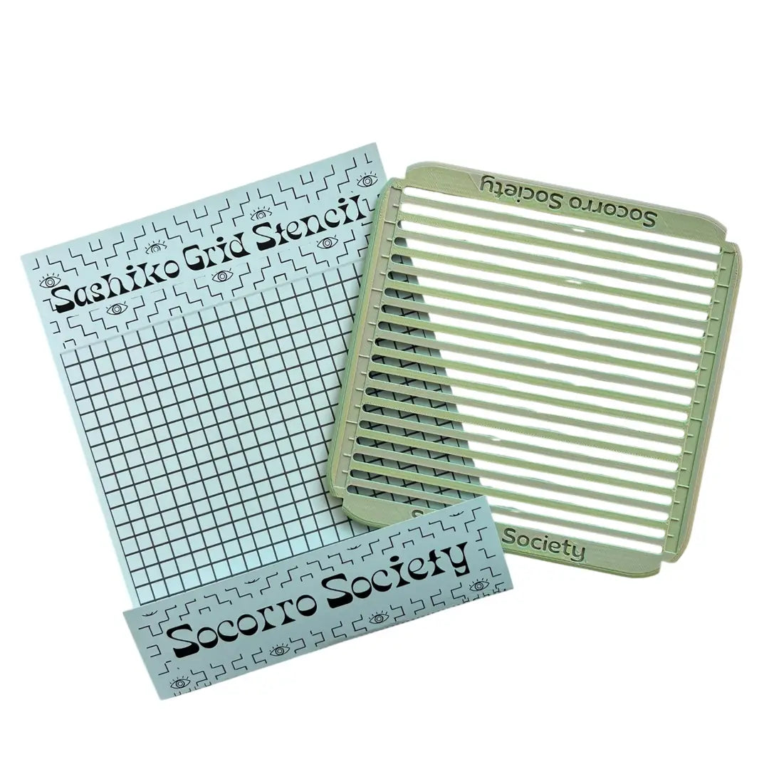 Sashiko Grid Stencil