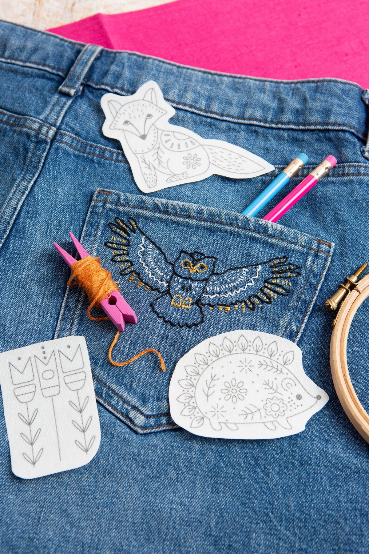 Woodland Folk Stick & Stitch Embroidery Pack