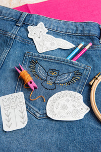 Woodland Folk Stick & Stitch Embroidery Pack