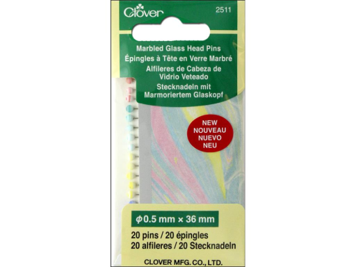 Glass Head Pins 20pc
